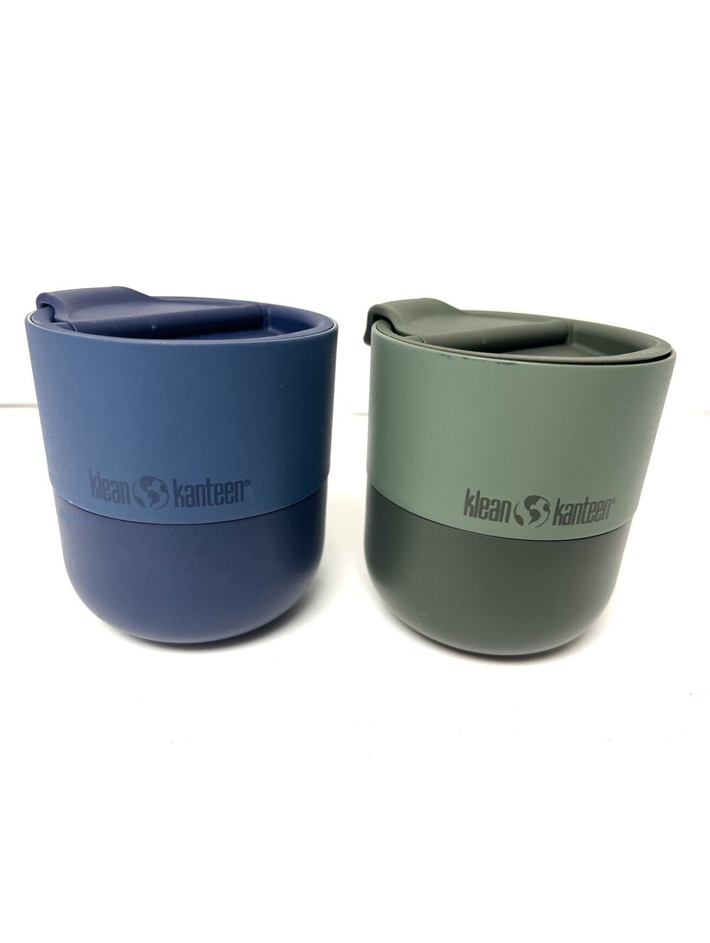Klean Kanteen Set of 2 Rise Lowball 10oz Insulated Stainless Steel Mug Flip Lid